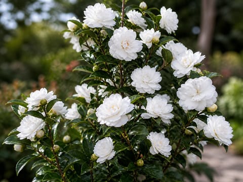 Camellia sasanqua 'Avalanche'