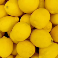 Pile of vibrant yellow lemons. The citrus fruits are clustered together, showcasing their smooth skin and sunny color, perfect for lemonade or baking.